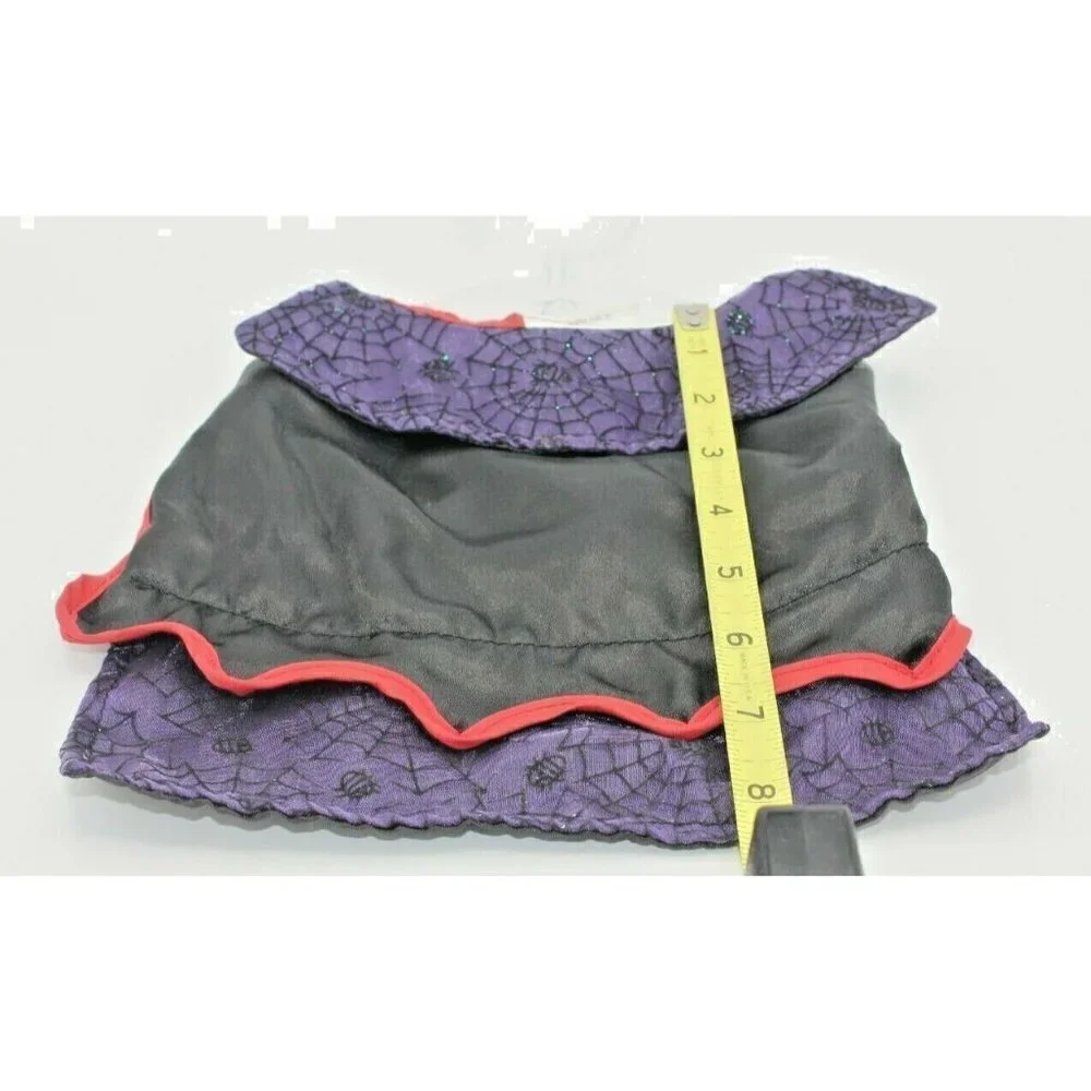Pet Halloween Dog Cat Outfit Clothes Black Red Purple XS Cosplay